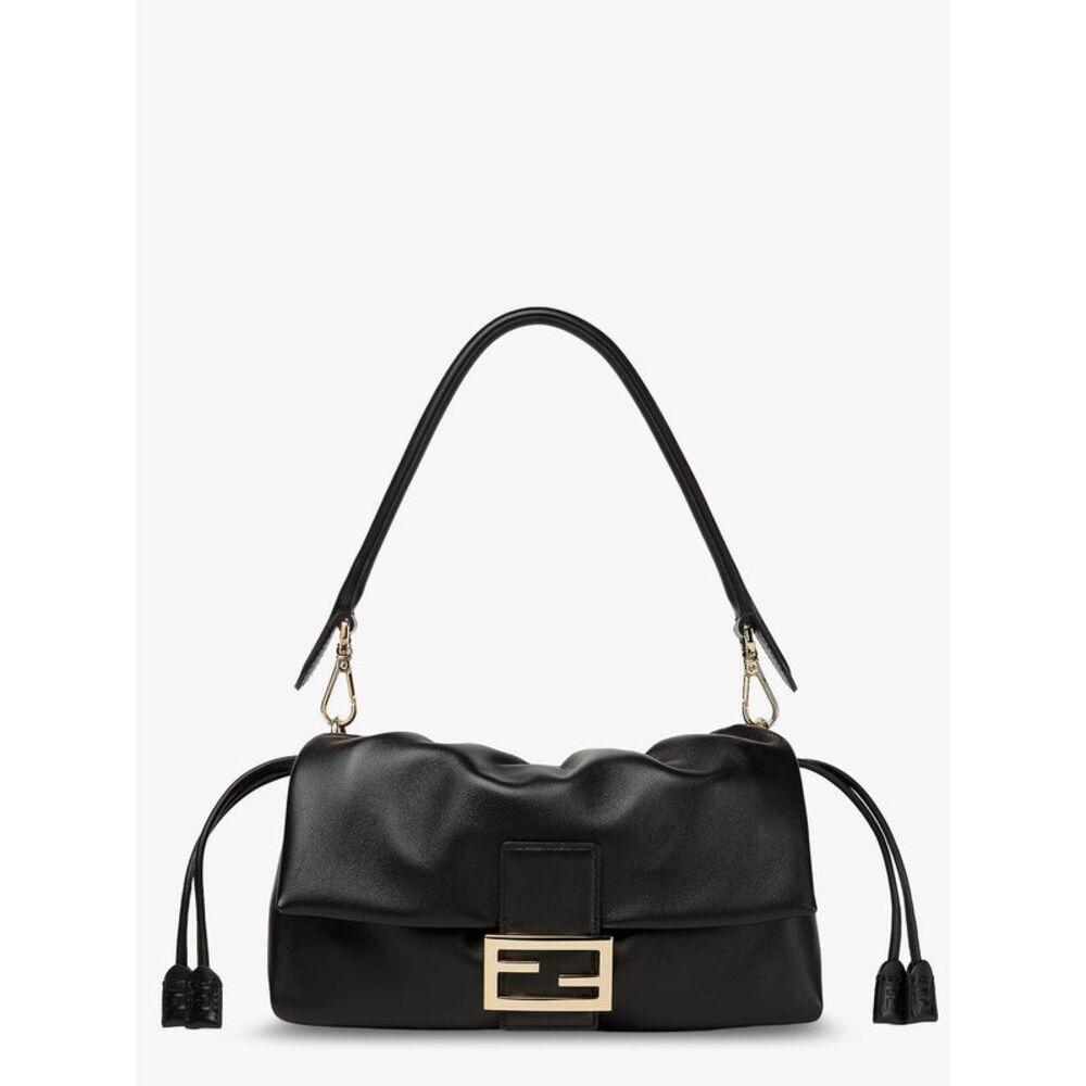 Fendi Women Baguette Soft Medium Leather Shoulder Bag